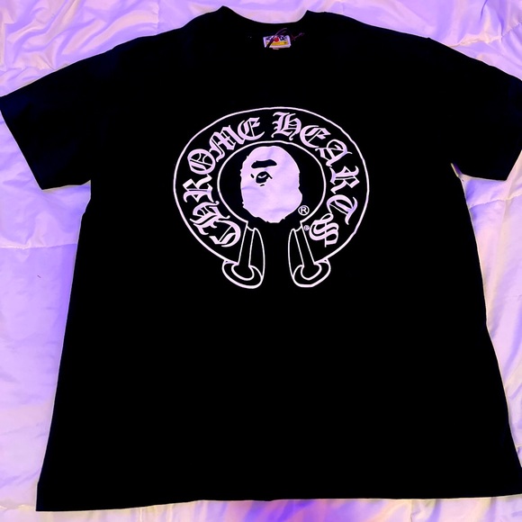 Bape Chrome hearts tee - Picture 1 of 6